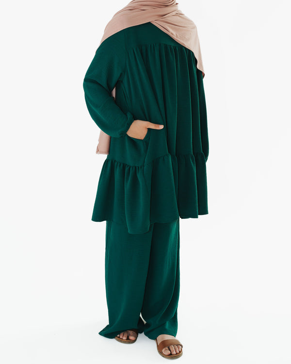 Girl's Emerald Loose Pants