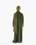Girl's Olive Kimono Abaya