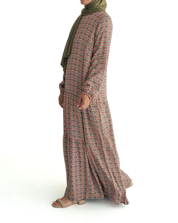 Poppy Sky Tiered Abaya