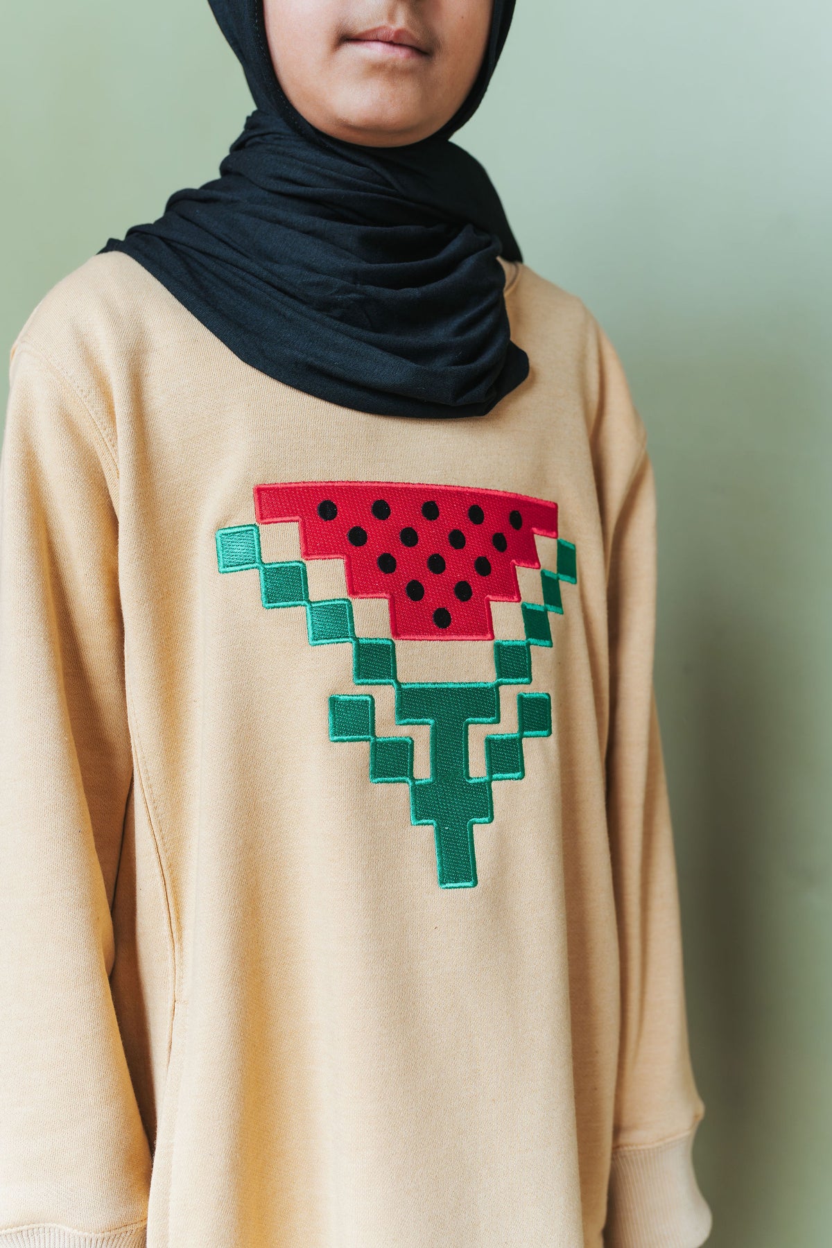 Girl's Long Pali Relief Crewneck Sweatshirt