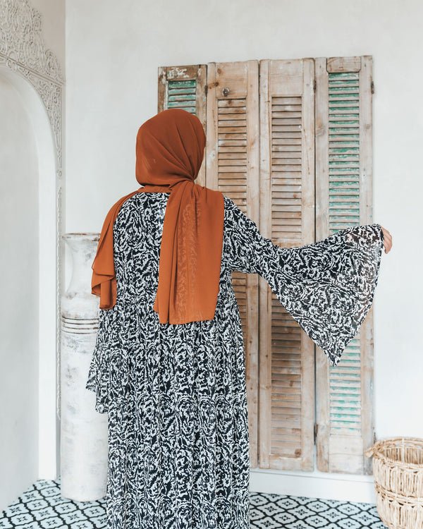 Copper Rust Chiffon Georgette Hijab