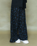 Girl's Tiny Black Floral Loose Pants