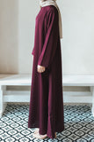Maroon Essentials Abaya