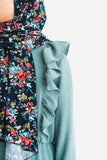 Girls Sage Ruffle Abaya