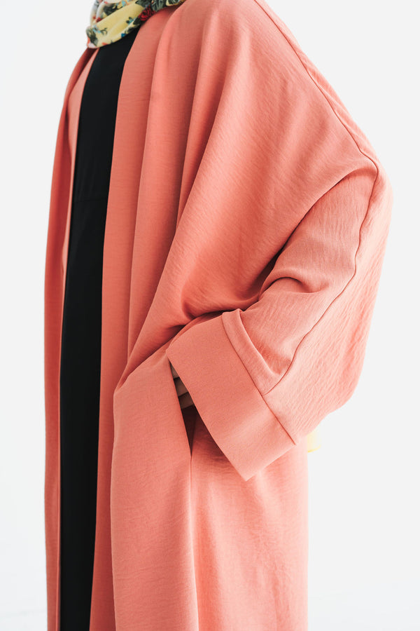 Girls Dark Peach Kimono