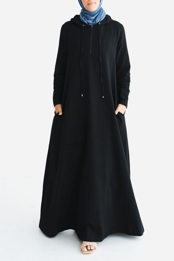 Black Hoodie Abaya