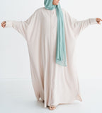 Ivory Batwing Abaya