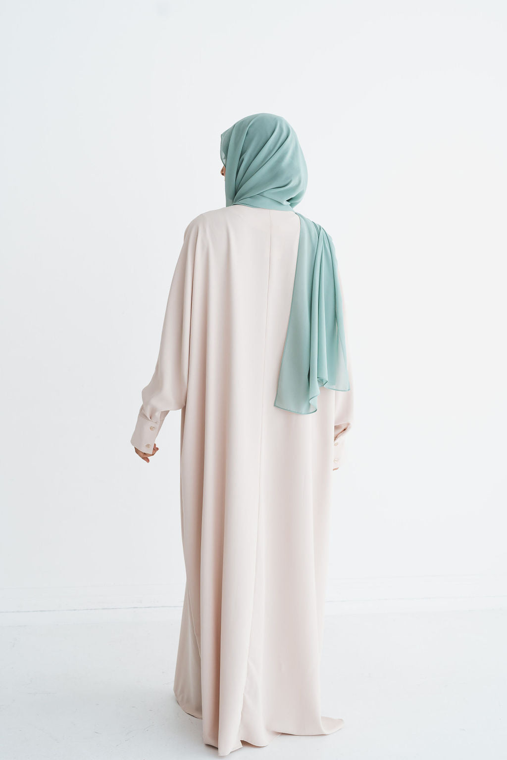 Ivory Batwing Abaya