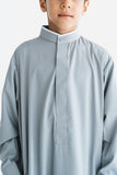 Boy's Light Grey Basic Thobe