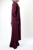 Burgundy Long Button-Down Tunic