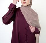 Burgundy Long Button-Down Tunic