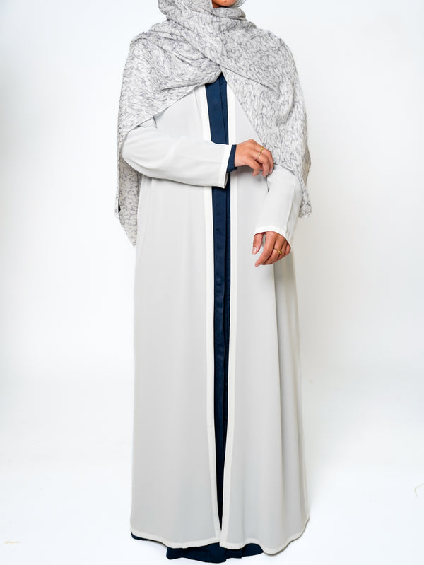 Ivory Full-Length Sheer Cardigan