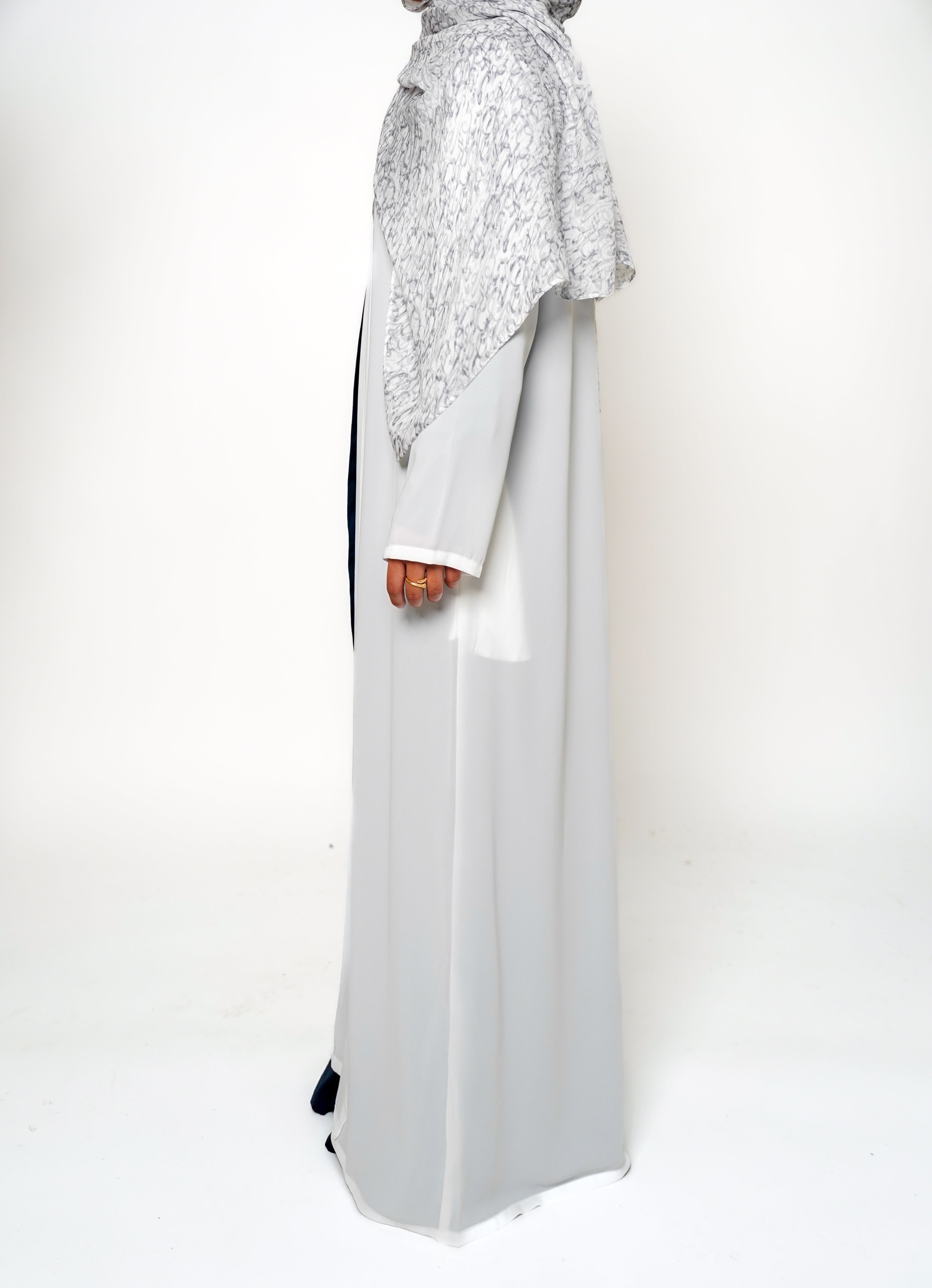 Ivory Full-Length Sheer Cardigan