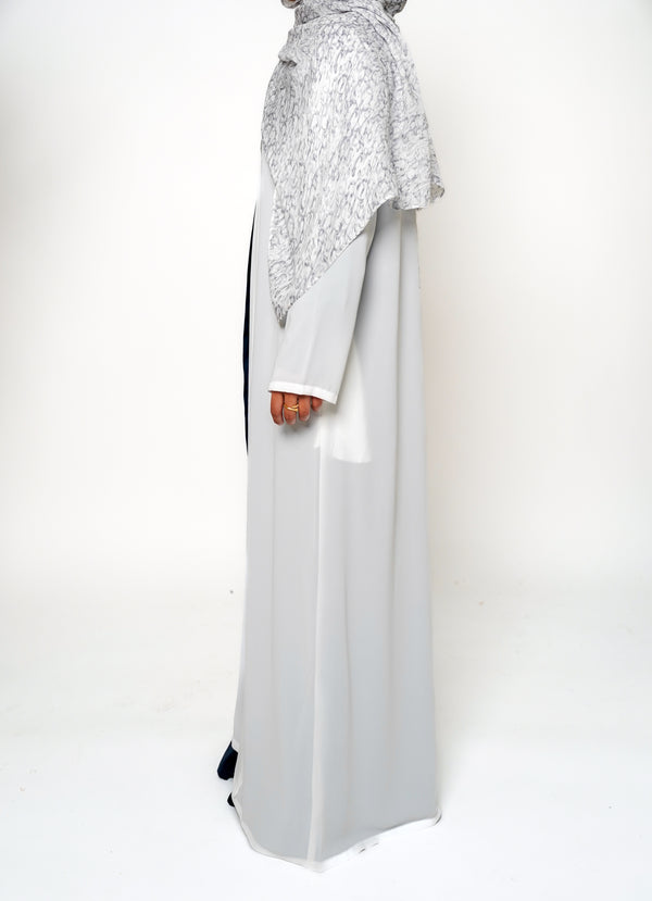 Ivory Full-Length Sheer Cardigan