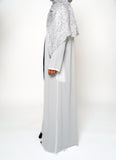 Ivory Full-Length Sheer Cardigan