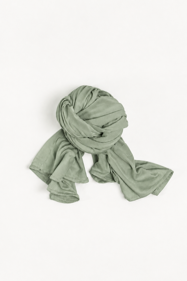 Sage Mint Green Jersey Wrap HijaaB