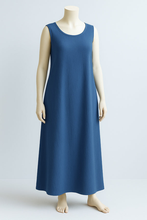 Slate Blue Sleeveless Slip