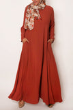 Terracotta Empire Zip Abaya