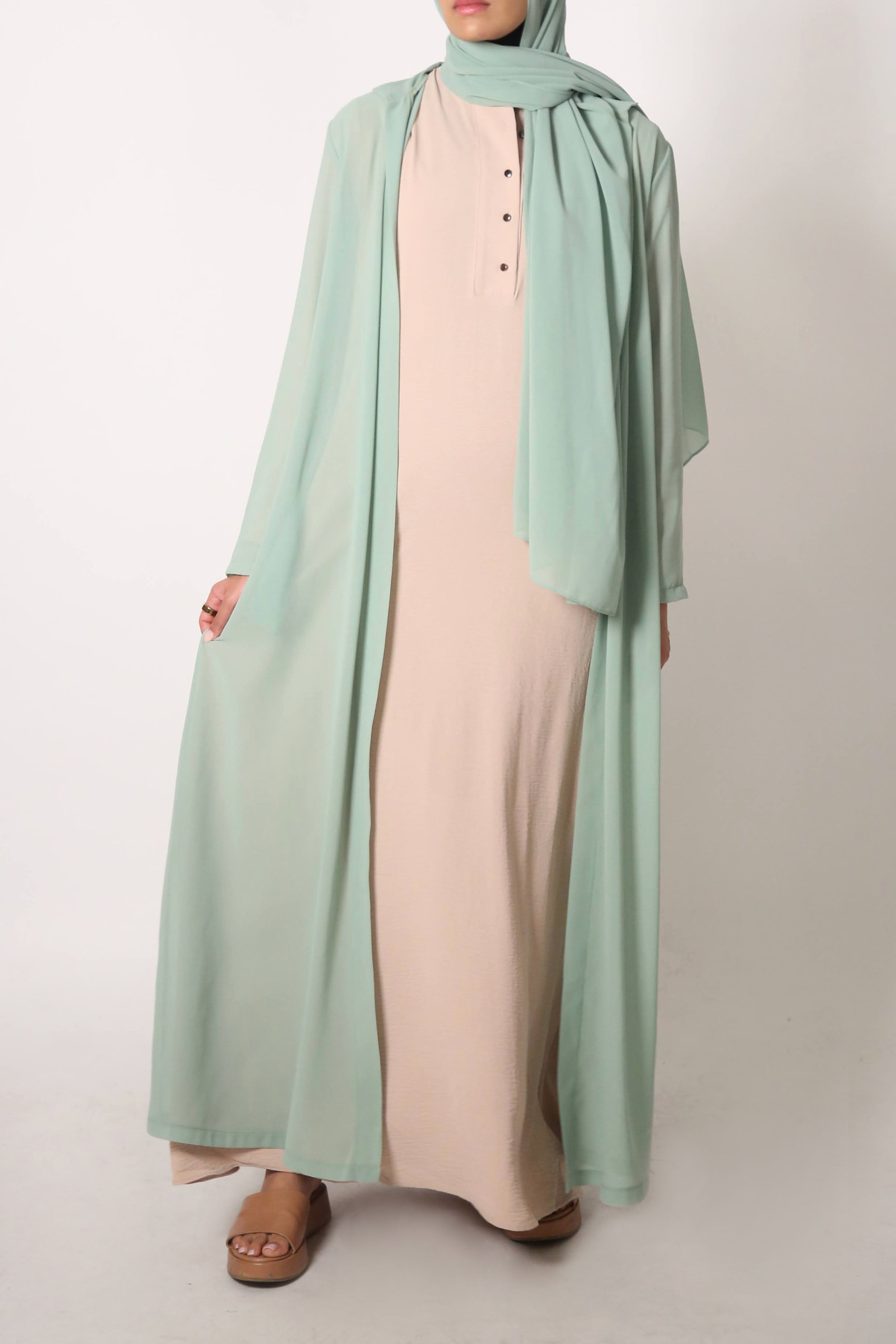 Light Sage Green Sheer Cardigan