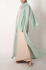 Light Sage Green Sheer Cardigan