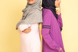 Girl's Grape Purple Hoodie Abaya