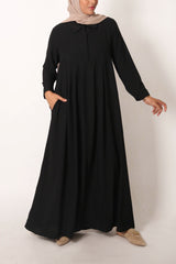 Black Box Pleated Abaya