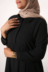 Black Box Pleated Abaya
