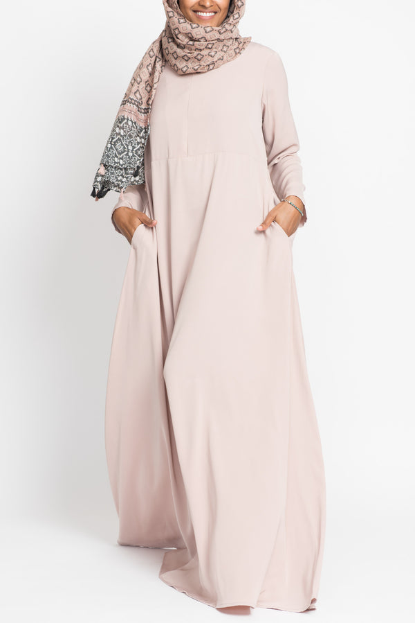 Blush Beige Empire Zip