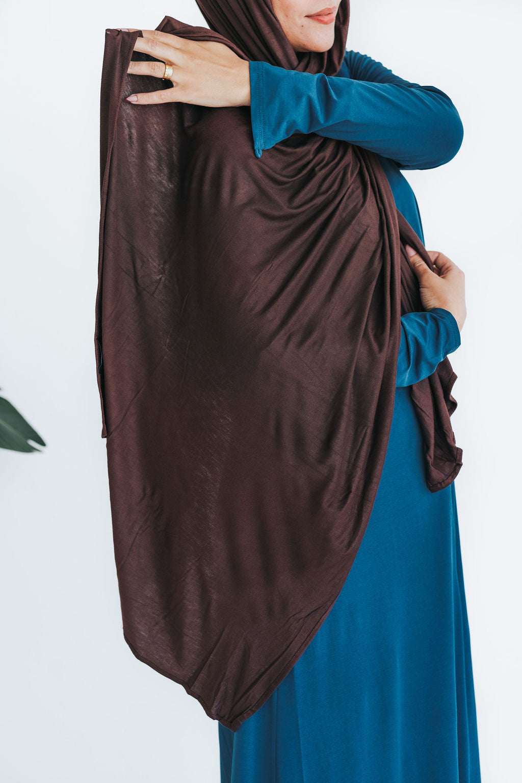 Dark Teal Matte Jersey Zip