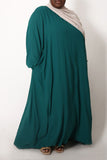 Plus Spring Green Blouse Abaya