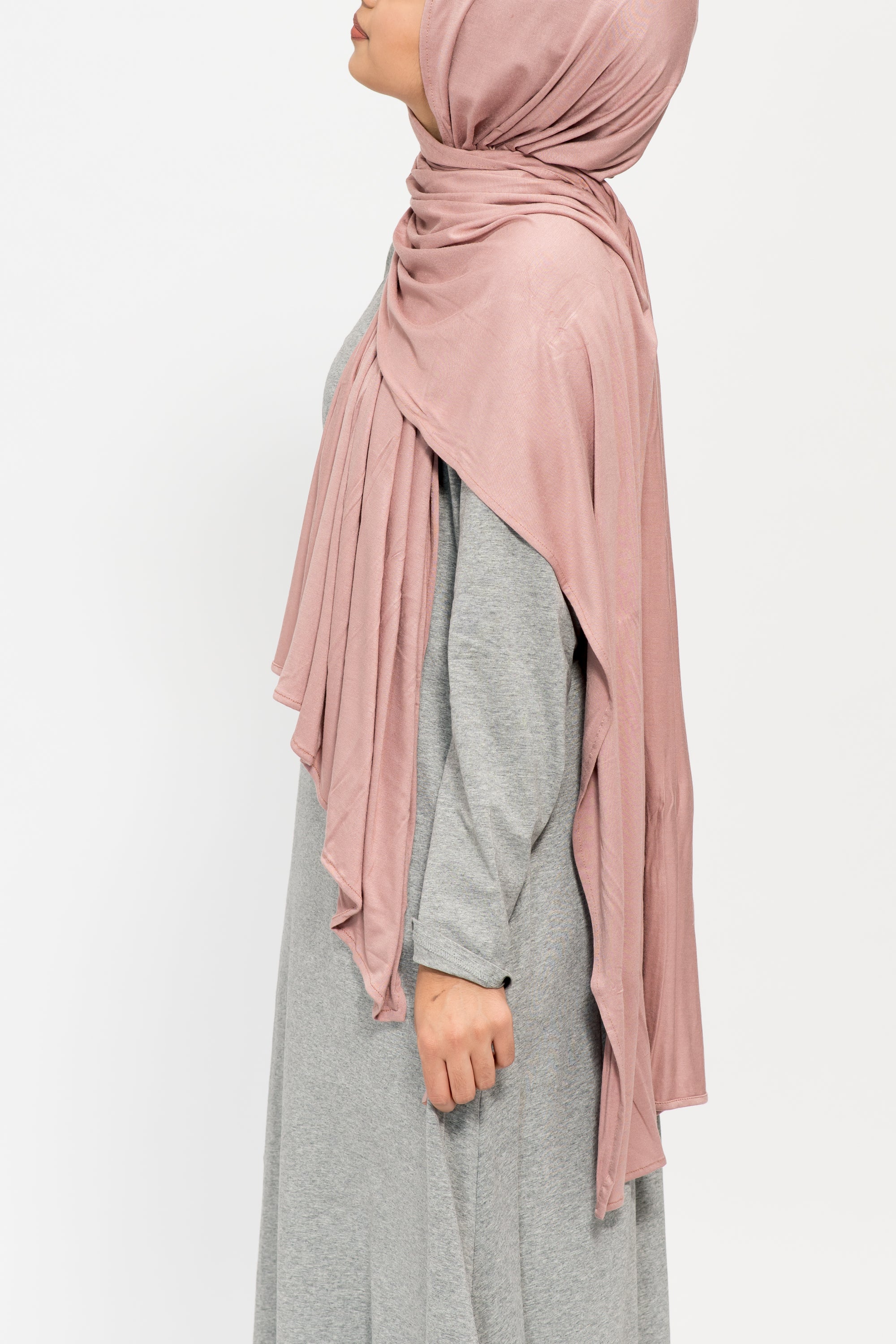 Heather Grey Double Zip Abaya
