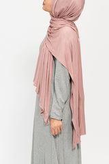 Heather Grey Double Zip Abaya