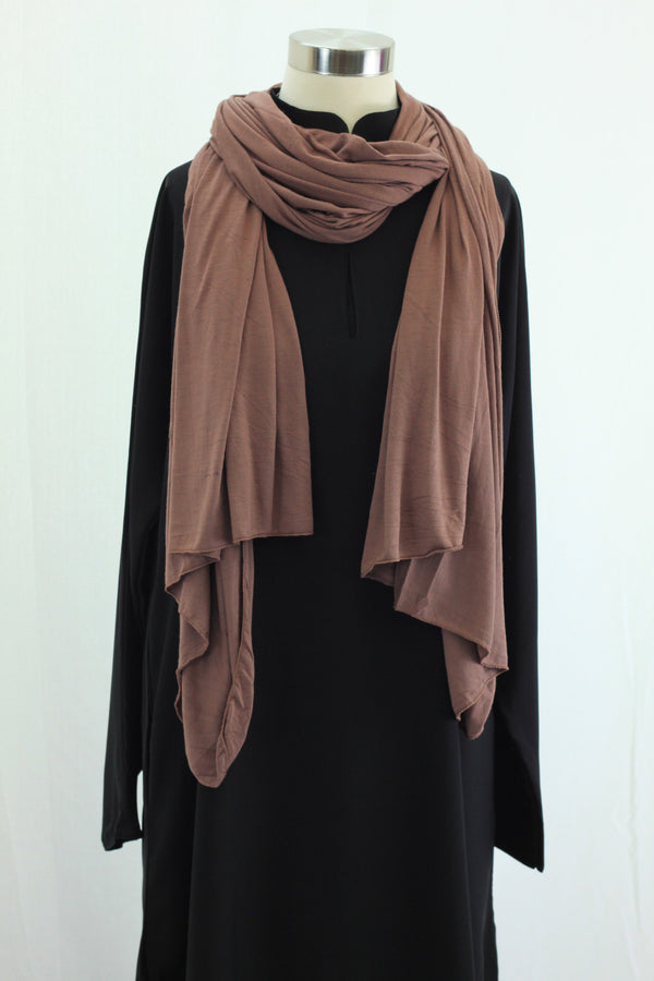 Mocha Jersey Wrap HijaaB
