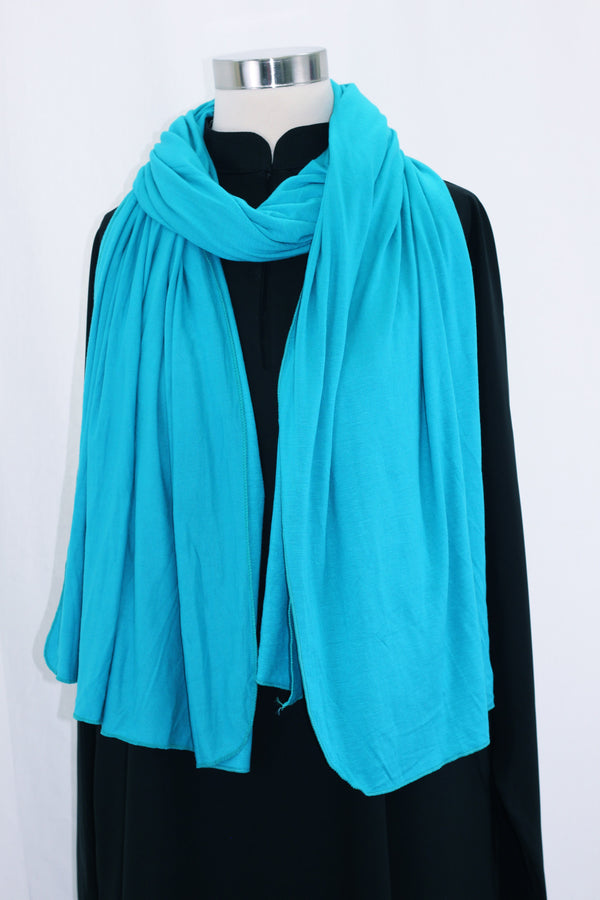 Aqua Jersey Wrap HijaaB