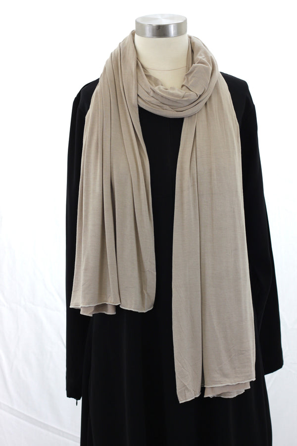 Oatmeal Jersey Wrap HijaaB