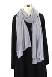 Platinum Grey Jersey Wrap HijaaB