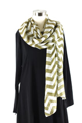 Golden Olive Chevron Wrap Hijaab