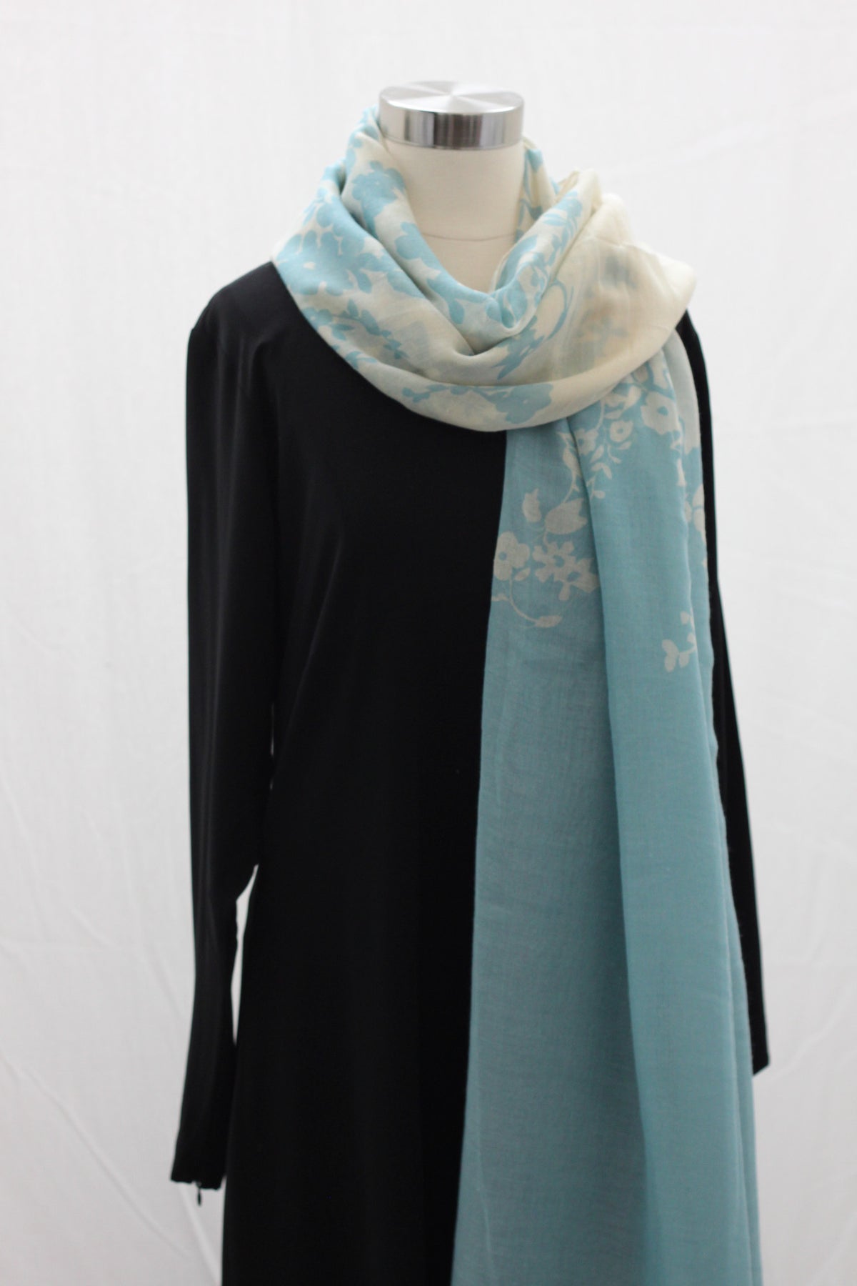 Light Blue Reflections Wrap Hijaab