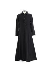 Girl's Black Jersey Polo
