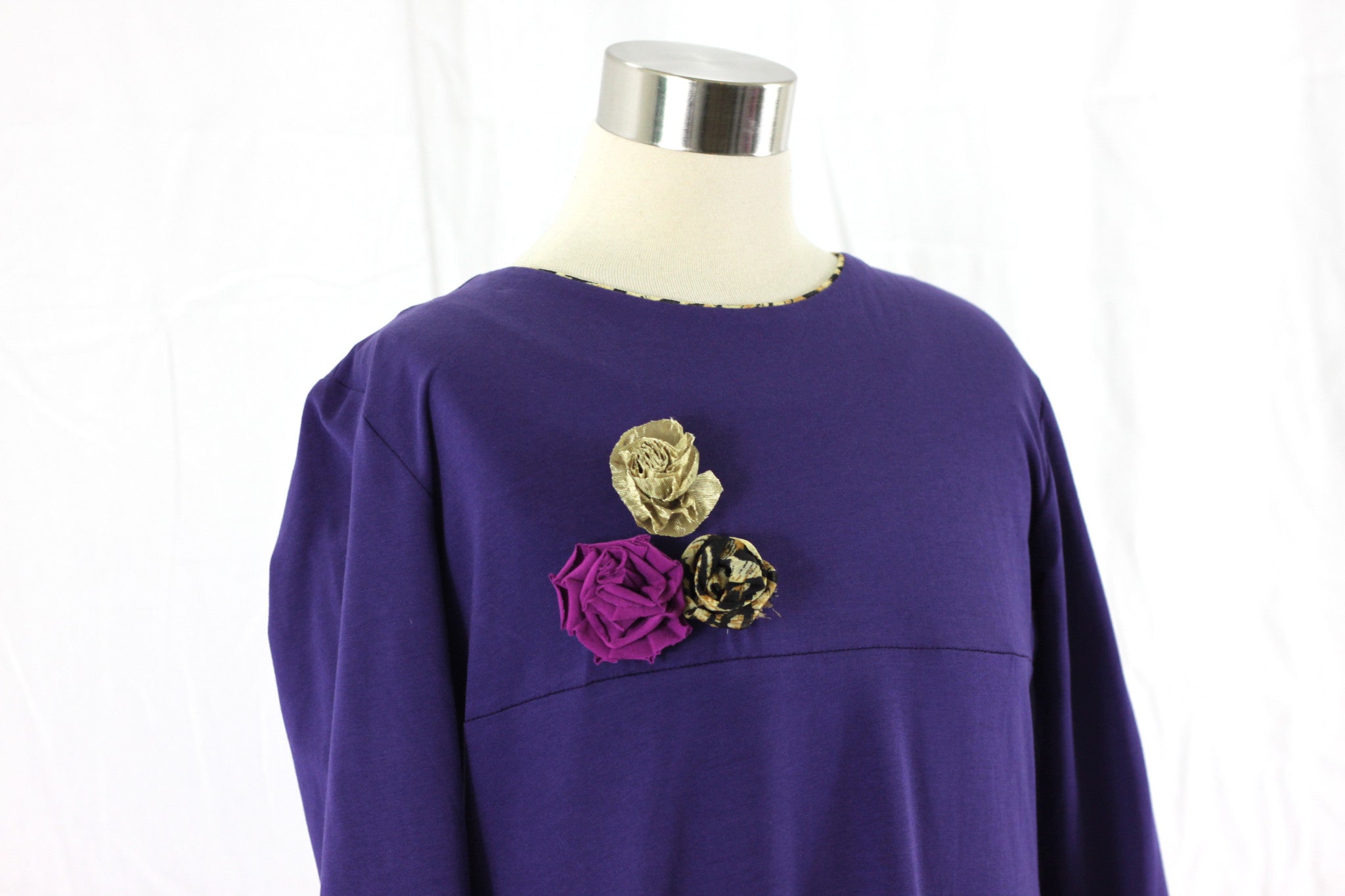 Girl's Indigo Purple Sparkle Corsage
