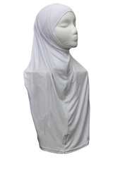 Two Piece Slip-on Hijab - White