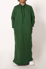 Boy's Kelly Green Mockneck Thobe