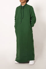 Boy's Kelly Green Mockneck Thobe