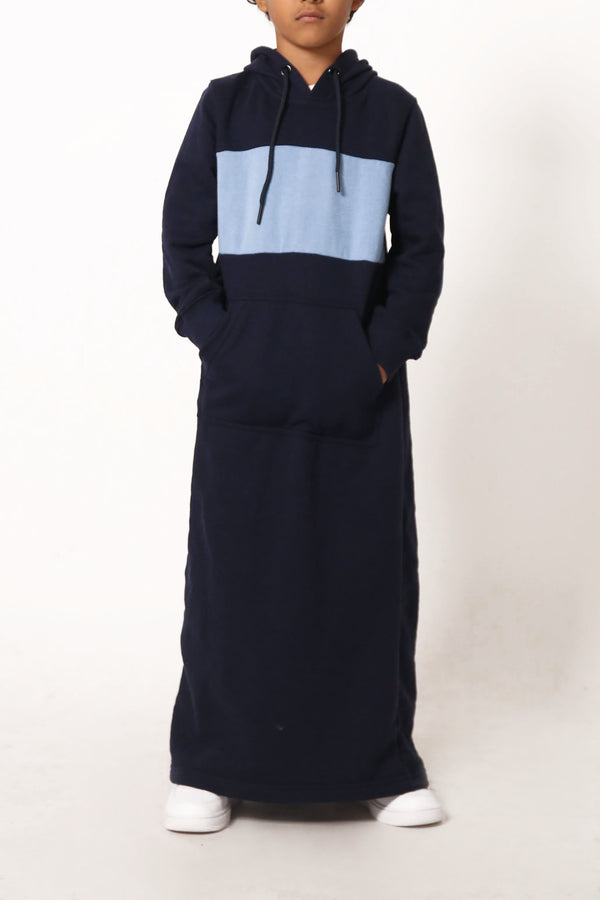 Boy's Navy Hoodie Thobe