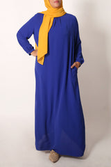 Royal Blue Blouse Abaya