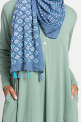 Sage Green Jersey Henley Abaya