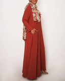 Terracotta Empire Zip Abaya