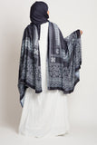 Dark Navy Ajrak Shawl