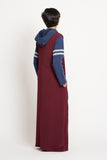 Boy's Burgundy Accent Hoodie Thobe