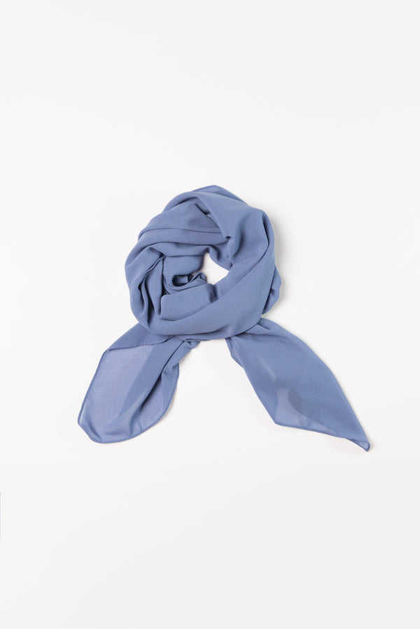 Cornflower Blue Chiffon Georgette  Hijab